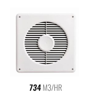 Bradford EcoFan DC - Subfloor Exhaust Fan - 734m3/hr - 250mm Duct - White