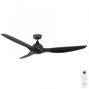 Fanco Horizon SMART High Airflow DC Ceiling Fan with Remote - Black 64"