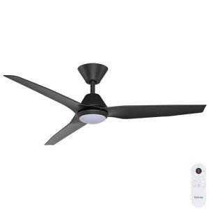Fanco Infinity-iD DC Ceiling Fan SMART/Remote with Dimmable CCT LED Light - Black 48"