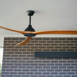 sanctuary black with teak blades outside
