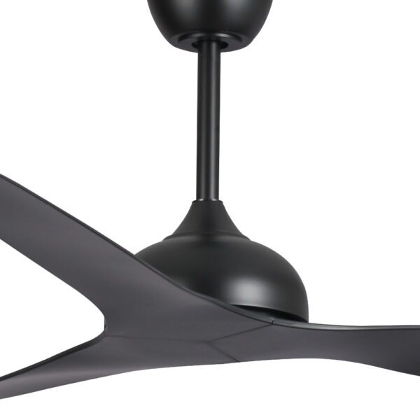 Claro Whisper DC Ceiling Fan - Black 58"