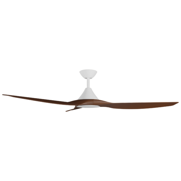 Calibo CloudFan SMART DC Ceiling Fan - White with Koa Blades 60"