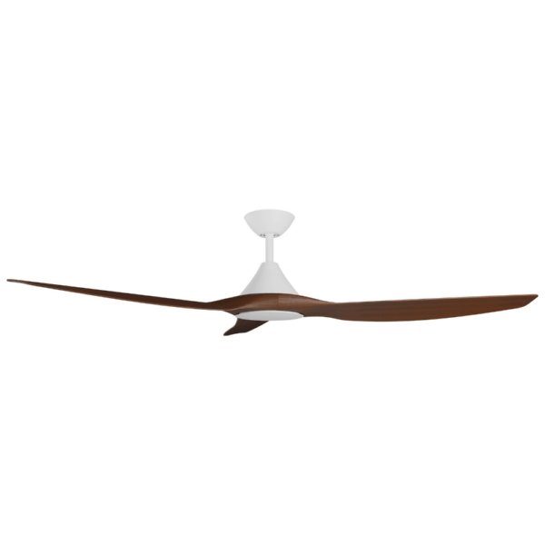 Calibo CloudFan SMART DC Ceiling Fan - White with Koa Blades 60"