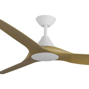 Calibo CloudFan SMART DC Ceiling Fan - White with Teak Blades 60" - Image 2